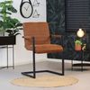 Bronx71 Esszimmerstuhl Eco-Leder Block mit Armlehne cognac - 4er Set Bild 4