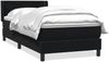 vidaXL Boxspringbett mit Matratze Schwarz 80x220 cm Samt 3318053 Bild 2