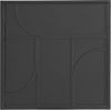 Couchtisch Eichara aus Metall und Glas, modern, quadratisch, schwarz, 45x45 cm Bild 3