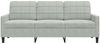 vidaXL 3-Sitzer-Sofa, Samt hellgrau, 197 x 77 x 80 cm Bild 4