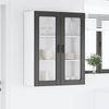 vidaXL Wandglas-Schrank PORTO Schwarz 80 x 31 x 100 cm Holzwerkstoff 885506 Bild 4