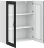 vidaXL Wandglas-Schrank PORTO Schwarz 80 x 31 x 100 cm Holzwerkstoff 885506 Bild 5