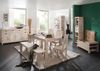 Esstisch Akazie 90x90x76 white stone getüncht NATURE WHITE #101 Bild 5