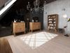 Sideboard Kommode LENNES Eiche massiv 127x100x45 cm Bild 3