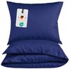 Carpe Sonno Bettwäsche Mikrofaser Bettwäsche 135x200 155x220 200x200 Einfarbig Atmungsaktiv, Mikrofaser, 3 teilig, Uni Bettbezug 200x200 Blau - Super soft & Oeko-Tex Zertifiziert Bild 4