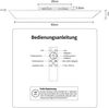 ZMH LED Deckenleuchte, 80 x 30 cm, 39W, 3000K dimmbar, flach, Lampe mit Fernbedienung, Panel, weiß, Schreibtischlampe für Küche Bild 2