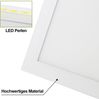 ZMH LED Deckenleuchte, 80 x 30 cm, 39W, 3000K dimmbar, flach, Lampe mit Fernbedienung, Panel, weiß, Schreibtischlampe für Küche Bild 5