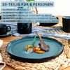 SÄNGER Steingut Geschirrset Vigo, Kombiservice 30 teilig für 6 Personen Bild 2