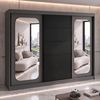 A&J MöbelLand GmbH Schiebetürenschrank BELANO – Moderner Kleiderschrank mit Schiebetüren (Die perfekte Kombination aus modernem Design, hoher Funktionalität und großzügigem Stauraum für Kleidung, Bettwäsche und Accessoires, erhältlich in verschiedenen ... Bild 2