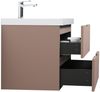 Badezimmer Badmöbel-Set Thermis 80 cm – Matt Rose – Badezimmermöbel mit Waschbecken Bild 3