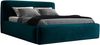 Polsterbett LUMO 120x200 ohne Matratze mit Bettkasten und Lattenrost. Farbe: Pfau 36 Bild 4