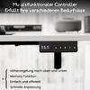 HOMAVO höhenverstellbarer Schreibtisch 60×110 cm, mit Memory- und Anti-Kollisionsfunktion, Höhe 70–117 cm, Weiß Bild 5