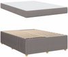 vidaXL Bettrahmen mit Matratze Taupe 140 x 200 cm Stoff 3398396 Bild 4