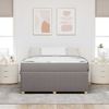 vidaXL Bettrahmen mit Matratze Taupe 140 x 200 cm Stoff 3398396 Bild 3