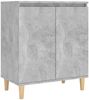 vidaXL Sideboard mit Massivholz-Beinen Betongrau 60x35x70 cm 806071 Bild 2