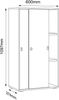 VCM Büroschrank Salia 920737 Anthrazit H. 110 x B. 60 x T. 37 cm Bild 5