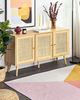 Teppich Baumwolle mehrfarbig 160 x 230 cm geometrisches Muster Kurzflor NIZIP Bild 3