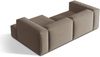 Micadoni Ecksofa Nuria 3-Sitzer Rechts Samt Warmes Grau Bild 4