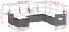 vidaXL 7-tlg. Garten-Sofagarnitur mit Kissen Schwarz Poly Rattan 3259444 Bild 3