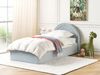 Bett mit Stauraum ANET 90 x 200 cm Samtstoff Hellblau Bild 3