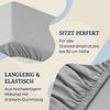 Soft Wonder-Edition Spannbettlaken 90-100x200 cm Mikrofaser Hellgrau Bild 3