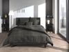 2 Stück Zo! Home Cotton Kissenbezüge 40x80 Lino Midnight black schwarz meliert uni Bild 2