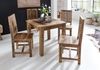 Wohnling Esszimmertisch FB45593 Braun 80 x 80 x 76 cm Mango Massivholz Bild 3