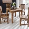 Wohnling Esszimmertisch FB45593 Braun 80 x 80 x 76 cm Mango Massivholz Bild 4