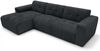 AX LIVING Couch in L Form Corlu Ecksofa Anthrazit für Wohnzimmer 310 L Bild 4