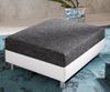 Sofa-Hocker Clovis Weiß/ Schwarz B98 x T83 Strukturstoff Sitzhocker Bild 2