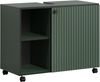 welltime Waschbeckenunterschrank Amrum (1-St) BxHxT 80 x 64 x 42cm Waschbeckenunterschrank Eiche Rillenoptik Bild 2