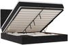 vidaXL Ottoman-Bett mit Matratzen & LEDs Schwarz 200x200 cm Samt 3314416 Bild 2