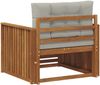 vidaXL Outdoor-Sofa Massives Akazienholz und Polyester 3436391 Bild 5