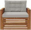 vidaXL Outdoor-Sofa Massives Akazienholz und Polyester 3436391 Bild 3