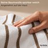 Komfortec Strandtuch 100x180 cm aus Baumwolle, Unifarben (1-St) Bild 3