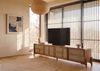TV-Board Mango/Seegras 240x40x50 hellbraun lackiert MIZUMI #107 Bild 2