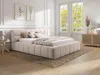 Vente-unique - FORVIK Bett Stoff Grün - B 255 cm x H 95 cm x L 204 cm Bild 3