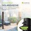Juskys Solardusche Victoria 20 Liter - 220 cm - bis 60°C – mit schwenkbarem Duschkopf, Fußdusche & Gartenschlauch Anschluss Gartendusche Außendusche Bild 2