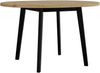 Esstisch Oslo III L, Runder Ausziehbarer Tisch (Farbe: Artisan Eiche / Schwarz) Bild 2