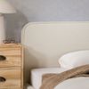 IDIMEX Polsterbett MARINI, Bett 90x200 cm mit Lattenrost Einzelbett mit Kopfteil Stoffbezug creme Bild 2