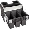 BLANCO 526209 SELECT II 60/3 ORGA Abfallsystem 45 Liter (3x 15) für 60 cm Schrankbreite / Frontanbindung Bild 4