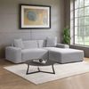 HOME DELUXE Ecksofa AMELIO Cord Grau Rechts - 240 x 178 cm Bild 1
