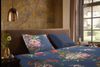 ZouZou Mako Satin Bettwäsche 2 teilig Bettbezug 155x220 cm Kissenbezug 80x80 cm Chacha Blue Bild 3