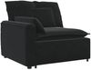 vidaXL Modulares Sofa mit Kissen Schwarz 3321134 Bild 3