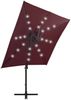 vidaXL Ampelschirm mit LED-Beleuchtung 250 cm Bordeauxrot 312326 Bild 3