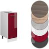Apothekerschrank R-Line Rot Hochglanz 30 cm ohne Arbeitsplatte Vicco Bild 5