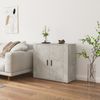 Sideboard, Kommode Betongrau 80x33x70 cm Holzwerkstoff Bild 2