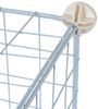 Stufenregal Regalsystem Steckregal 6 Fächer Gitter DIY Regal Würfelregal Weiß Bild 4