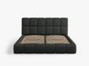 Micadoni Stauraumbett mit Kopfteil Bellis Boucle Baloo Schwarz 160x200 Bild 3