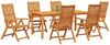 vidaXL Garten Essgruppe 7 pcs Braun Massivholz Akazie 3375634 Bild 3